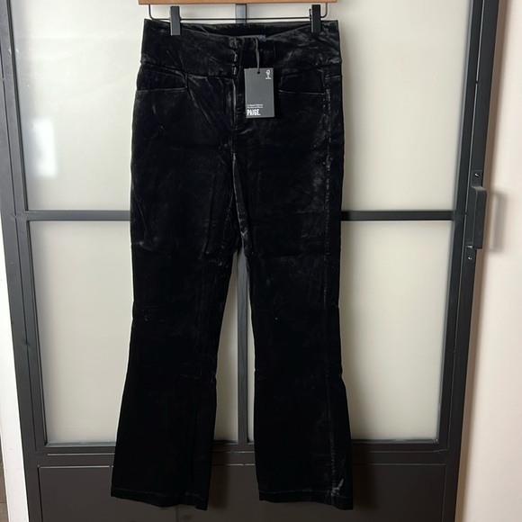NWT Paige Claudine Flared Velvet Pants Size 25 - Picture 1 of 12